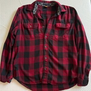 Taylor Vintage Red and Black Flannel